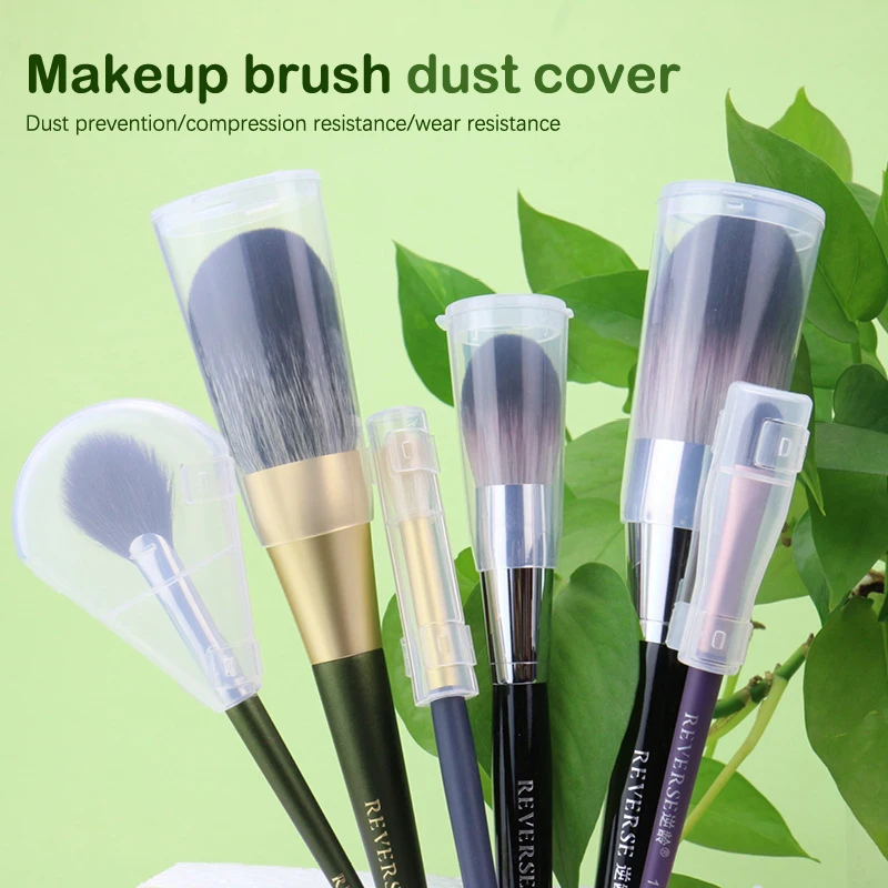 

1PC Protective Cover Makeup Brush Storage Holders Plastic Dust Cover For Cosmetic Brushes Make Up Tool Accessories