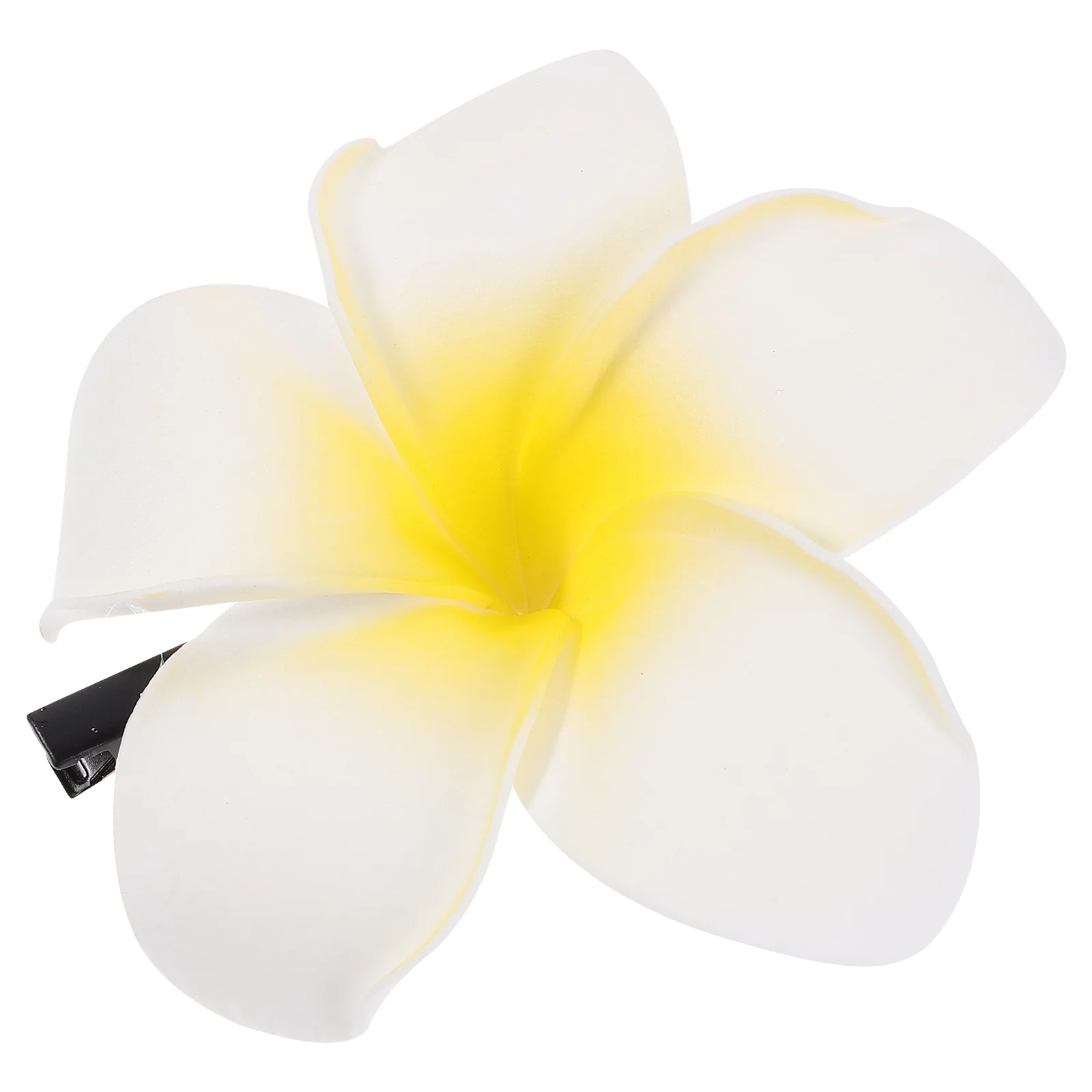 

Women's Girls Plumeria Hair Clip Hairpin Headwear (Yellow)