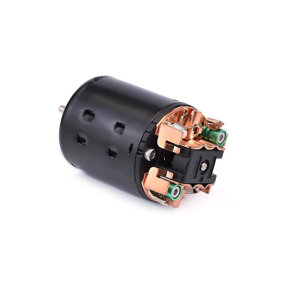 Moteur RC 540 brushless avec ESC 60A optionnel, câbles et connecteurs visibles.