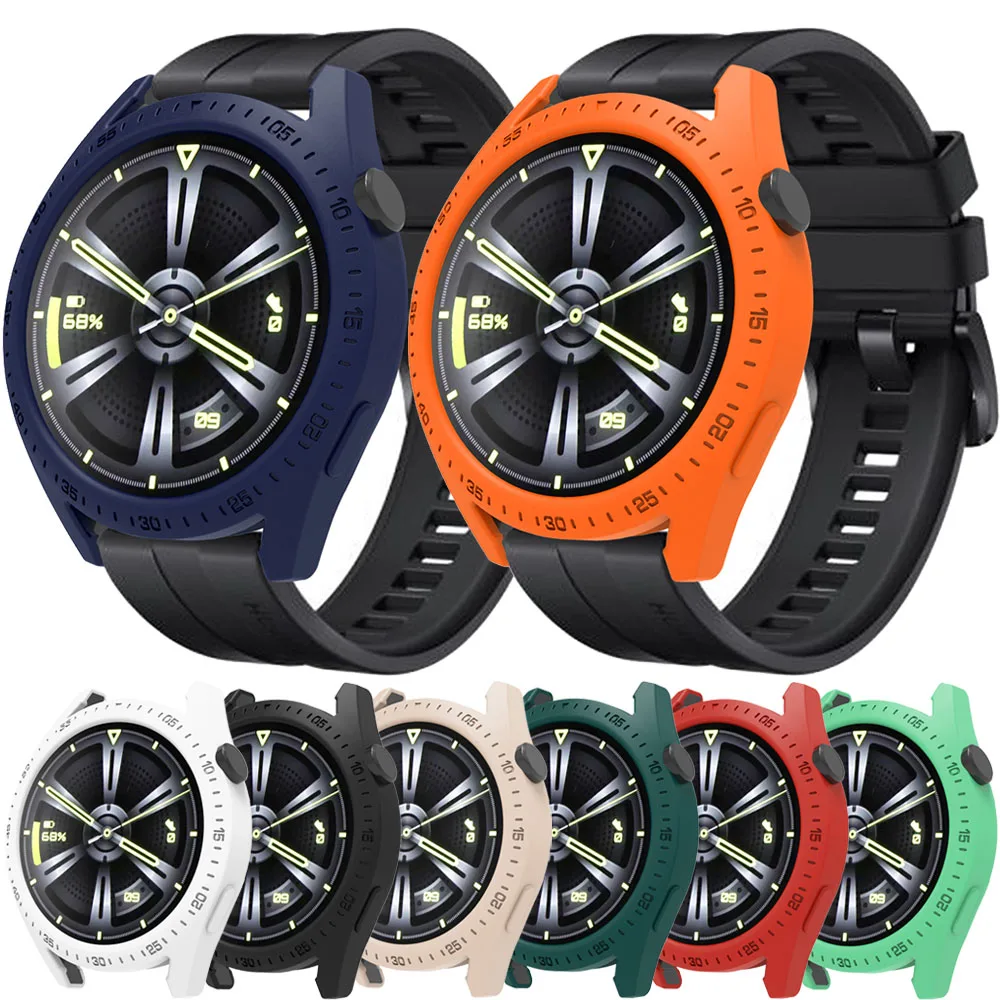 Colorful Silicone Protective Cover for Huawei GT3 46mm with Scale