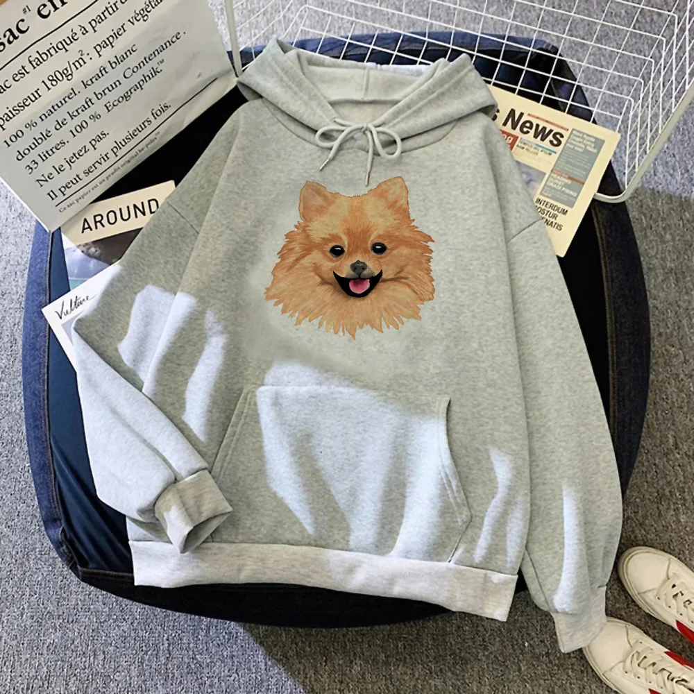 

Pomeranian hoodies women long sleeve top harajuku 90s aesthetic clothes female aesthetic sweater