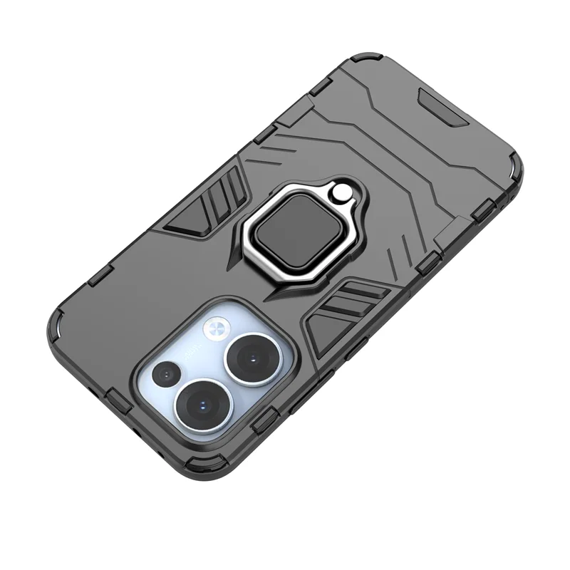 Shockproof Armor Metal Ring Phone Case with Magnetic Car Holder