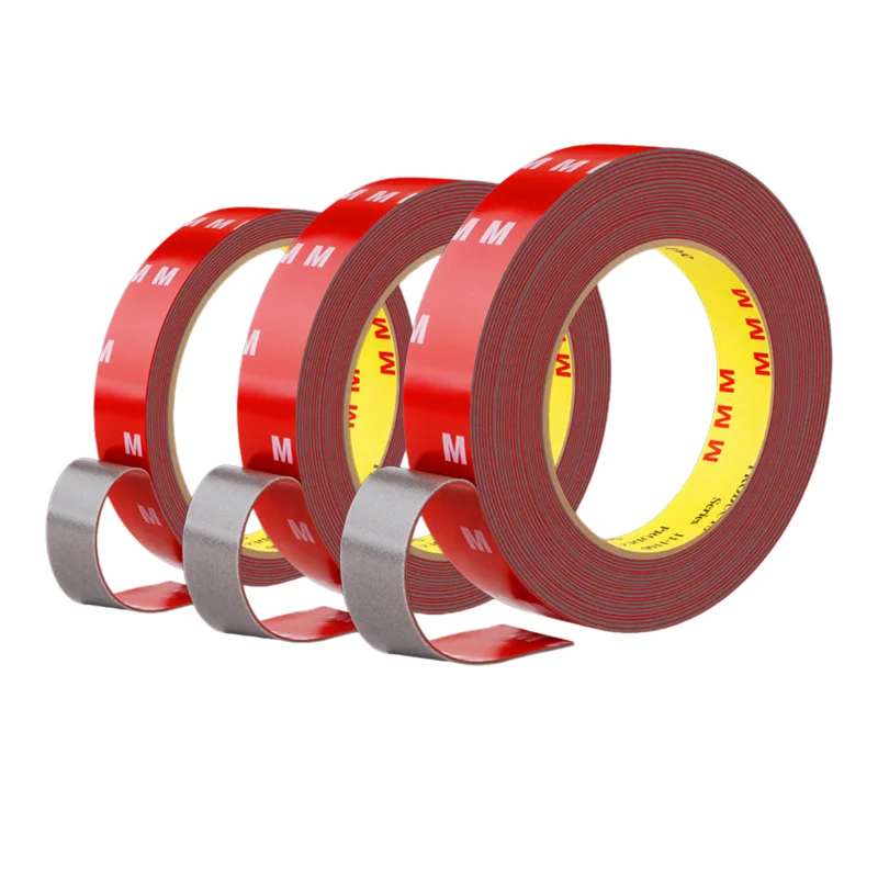 Versatile Heavy-Duty Acrylic Double-Sided Tape, Superior Adhesion, No Residue