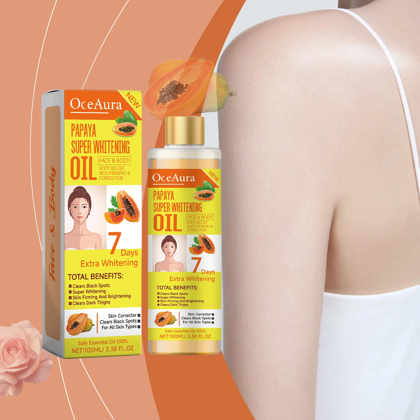 Papaya Brightening Body Oil 3