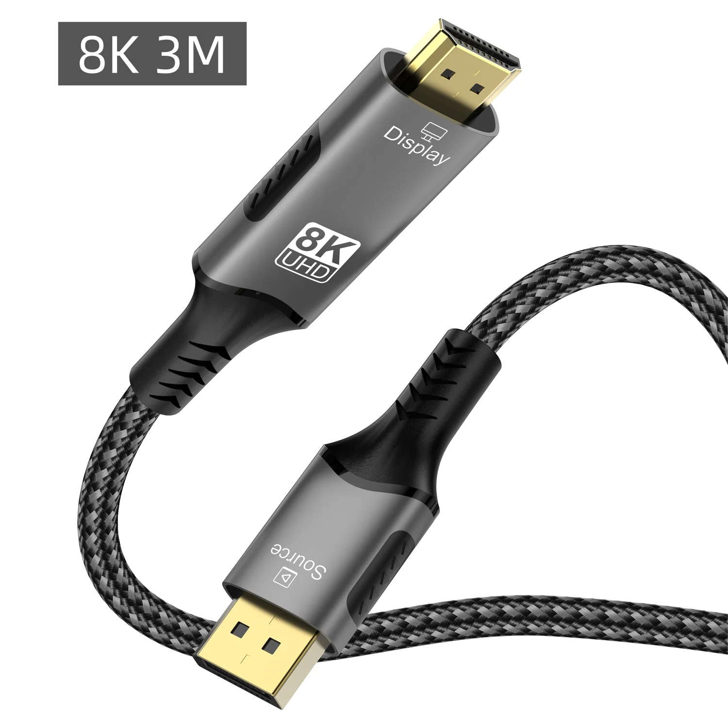 Ultra High-Definition DisplayPort to HDMI Adapter Cable - 4K@120Hz Converter for PCs, Laptops, and Projectors