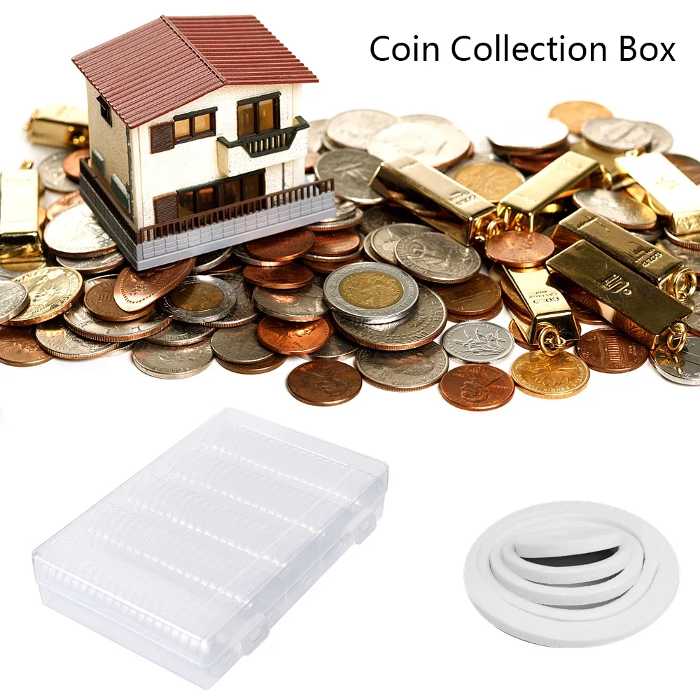 Mini Storage Boxes 100Pcs Coin Capsule for Commemorative Medal