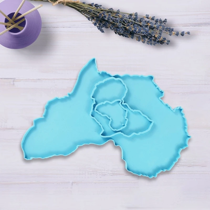 

Keychain Epoxy Resin Silicone Mold with Hole Keyring Pendant Mold