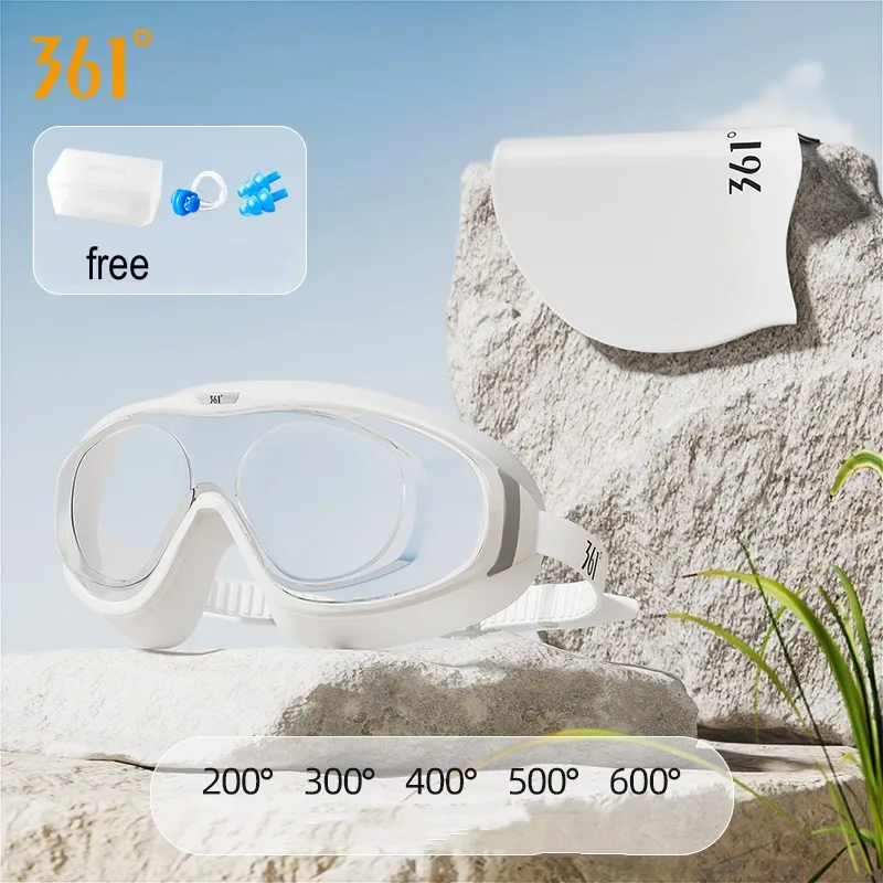 

Men Women Optical Swim Goggles Diving Cap Adult Anti-fog UV Protection Beach Eyewear Waterproof Silicone Myopia Swim Glasses