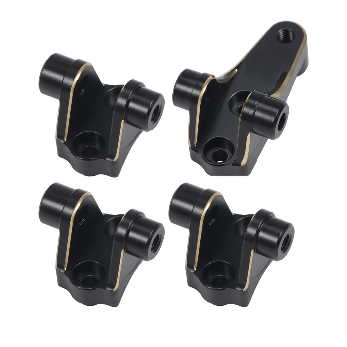 4PCS Black Brass Link Mounts Panhard Suspension Axle