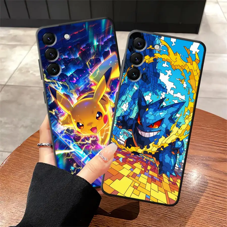 Hülle für Samsung Galaxy A13 A20 A12 A16 A40 A06 A04 A05 A17 A50 A70 A15 Funda Handyhülle Niedlicher Pikachu Pokemon
