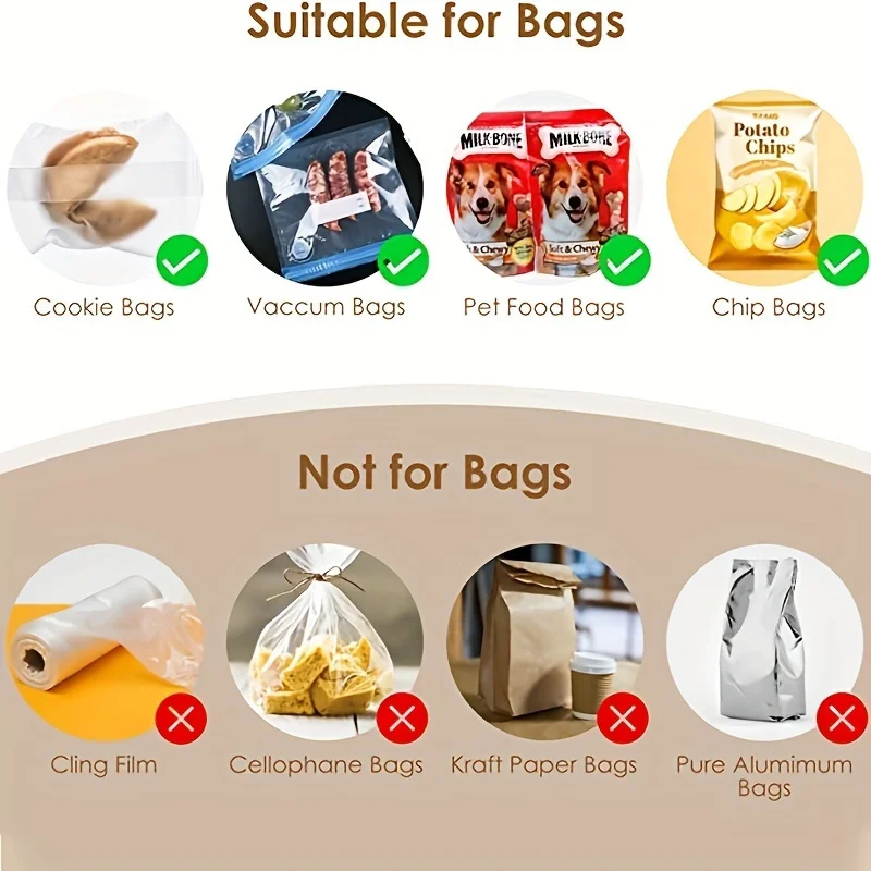 A Portable Mini Bag Sealer,Battery-powered Handheld Vacuum Heat Sealer,Plastic Bag Resealer for Food and Snack Storage 5