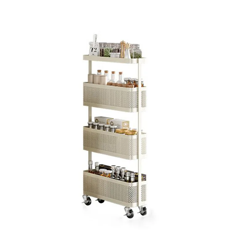 Storage Rack Split Kitchen Multi-functional Vegetable Basket Bathroom Mobile Cart Snack Rack Living Room Shelf