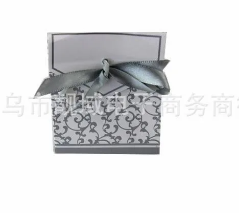 

100 шт./лот Лента Свадебные сувениры коробки для конфет золотой или серебряный цвет для свадебвечерние подарочная коробка