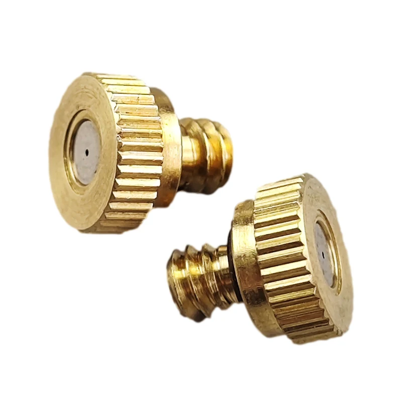 Low Pressure High Quality Brass Fog Misting Nozzles Connectors Garden Water Irrigation Sprinkler Fittings Pack Of 10 Pcs