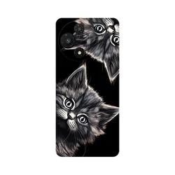 Black TPU Soft Silicone Cute Cat Phone Protective Back Cover Case for TCL 60 5G T521H (12)
