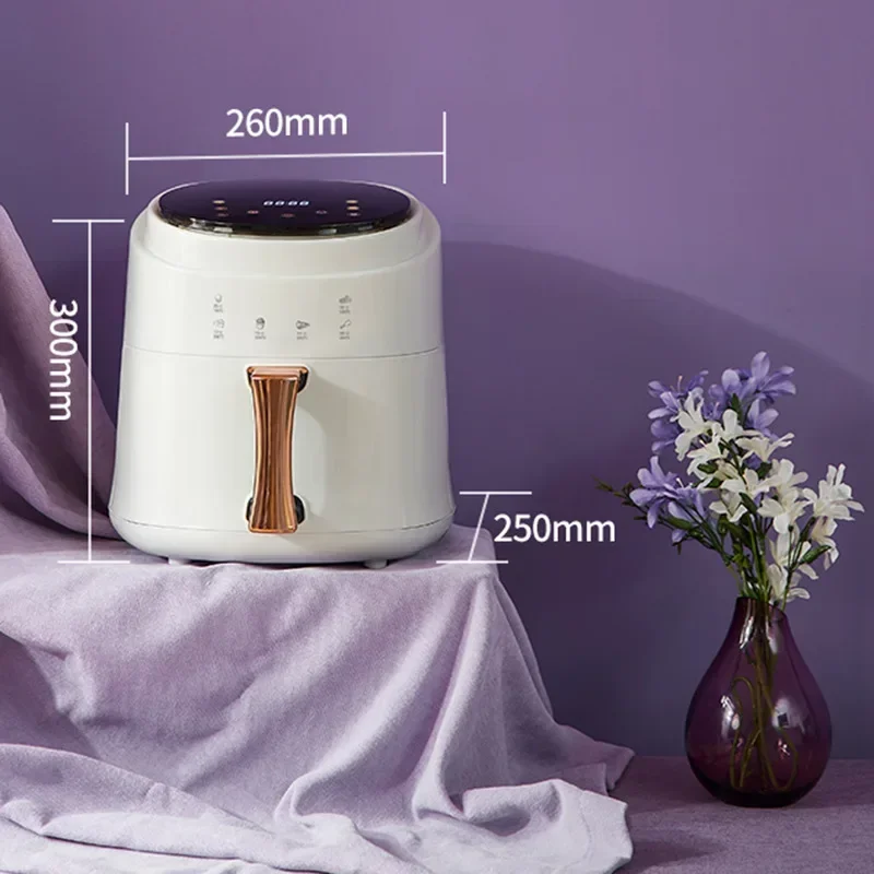 900W 110V-220V Household 8L AirFryer No Oil Electric Fryer with Gridiron Intelligent Touch Screen Oven for Whole Chicken