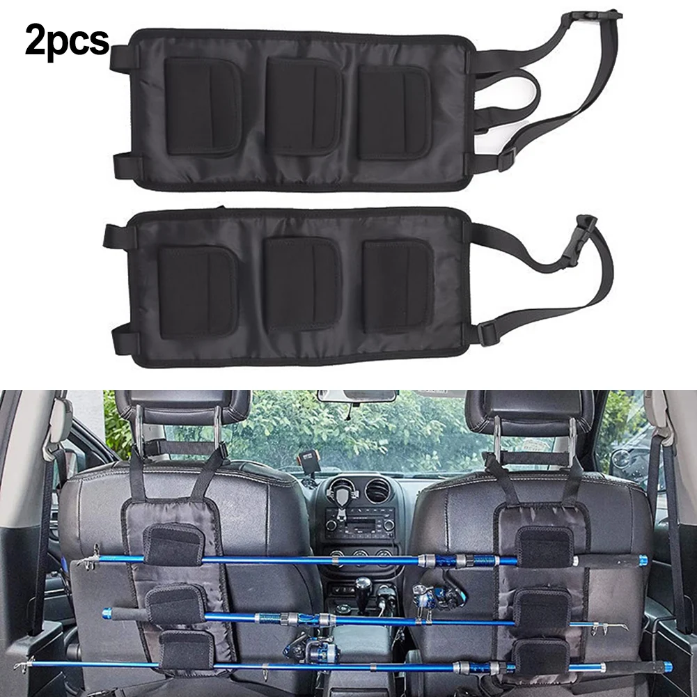 

2pcs Auto Car Backseat Fishing Rod Holder Vehicle Fishing Pole Organizer Automobiles Parts Accessories Hanging Fixing