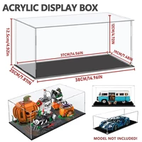1:14 Scale Transparent Acrylic Display Box, Suitable for Protection and Display of Small Collections of Toy Car Model Building Blocks (Inner Circle Size 37X19X12Cm) 1