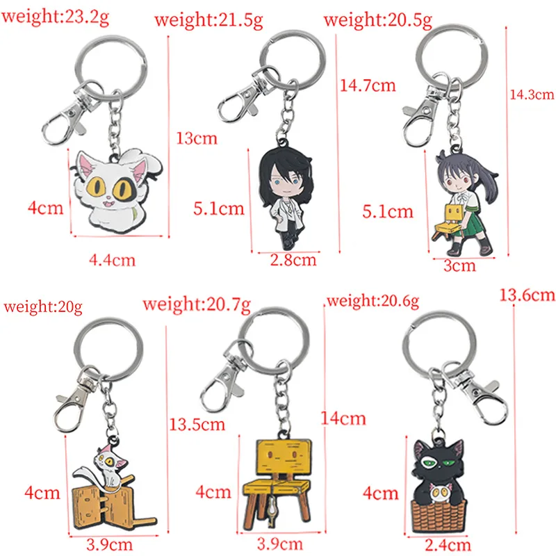 Anime Suzume No Tojimari Dajin Keychain Cute Iwado Munakata Sota Pendant Key Chain For Fans Bag Accessories Jewelry