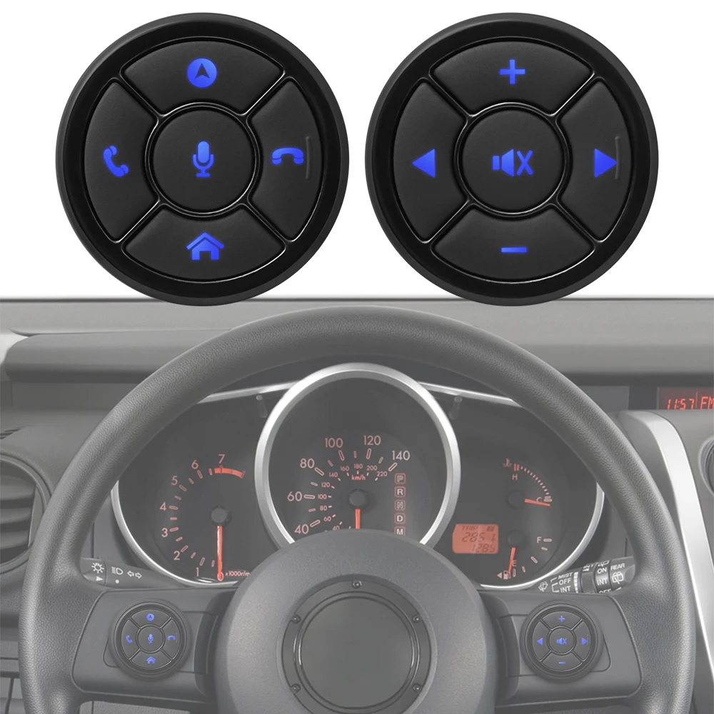 무선 리모컨 미디어 단추, 자동차 핸들 제어, 자동차 라디오, DVD, GPS, 멀티미디어 네비게이션, 10 키