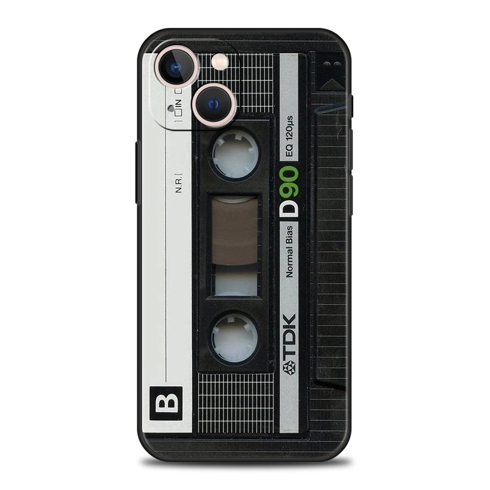 Retro Style Luxury Vintage Cassette Tape Silicone Phone Case