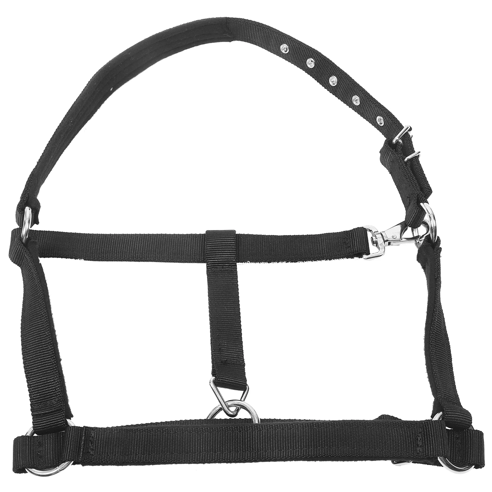 

An Fittings Braided Rope Halter Horse Supply Bridle Headstall Household Adjustable Nylon Fully Riding Collar