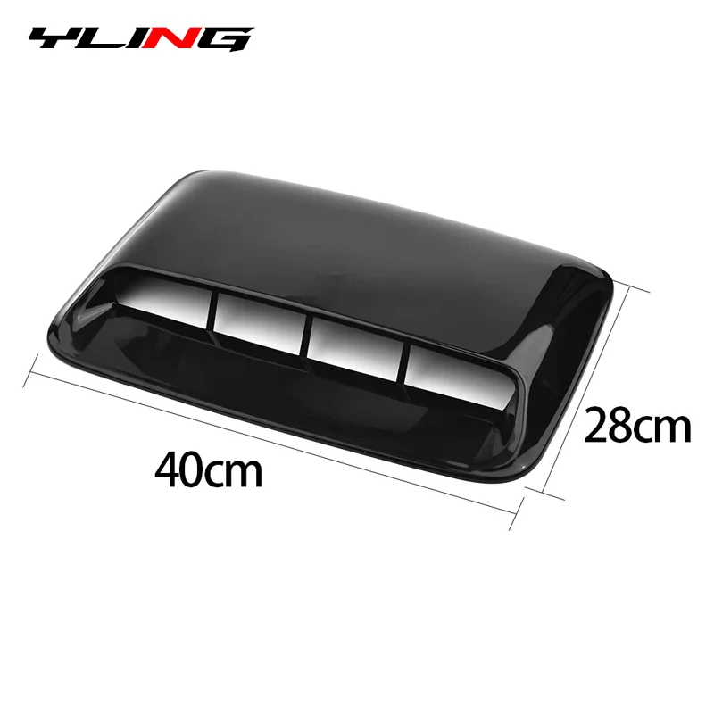 Auto Tuning Car Air Flow Intake Hood Scoop Vent Bonnet Decorative Cover For BMW Audi Benz Focus Mk2 Passat B5 4x4 Accessories hood vents