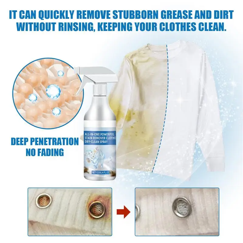 Vanish Stain Remover No-Wash Spot Remover Fabric Stain for Clothes 120ml