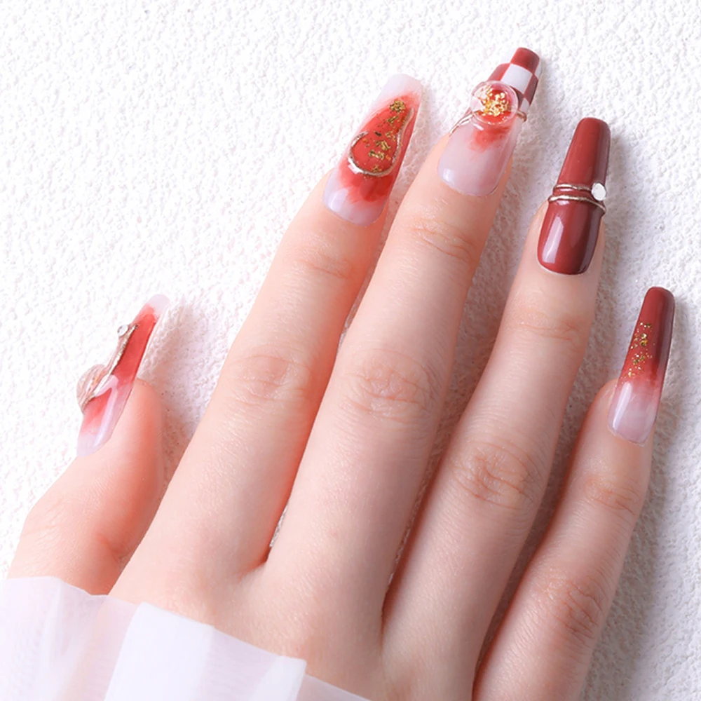Nail Art Round Rhinestones 3D Gold Foil Crystal Pointed Bottom Nail Accessories Nail G And Rhinestones Manicure Desi