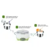 110V/220V Yogurt Maker Machine Stainless Steel Container Yogurt Maker for Homemade DIY Yogurt Green DIY Yogurt Maker Machine 15W 5