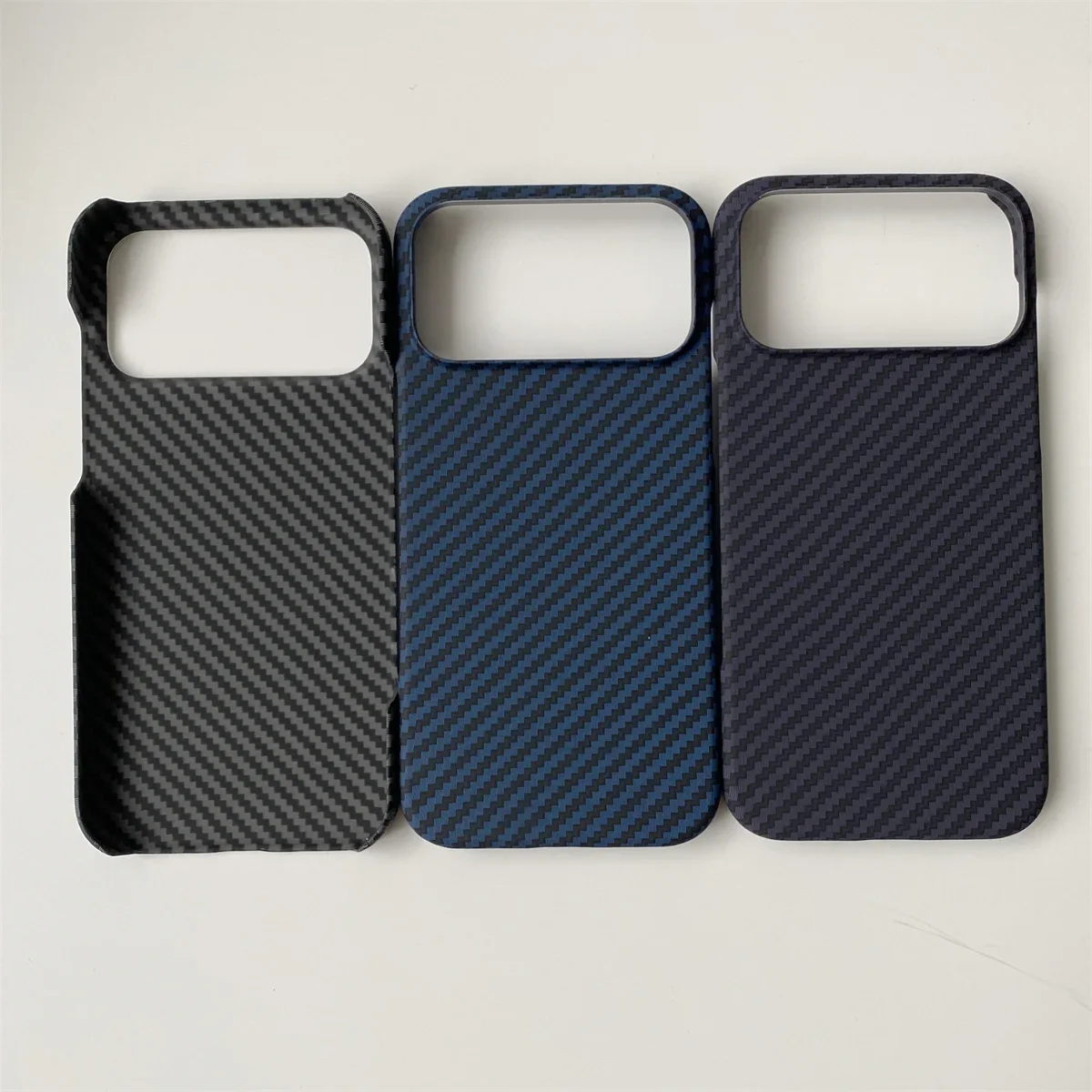 SlimFrameless Carbon Fiber Hard Phone Case für Apple IPhone Air 17 16 15 14 Plus 13 12 11 Pro Max Schutzhülle – Detail 2