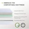 6 inch Mattresses for Kids Bed Single Size Daybed Individual Bunk, Memory Foam Medium Firm 3