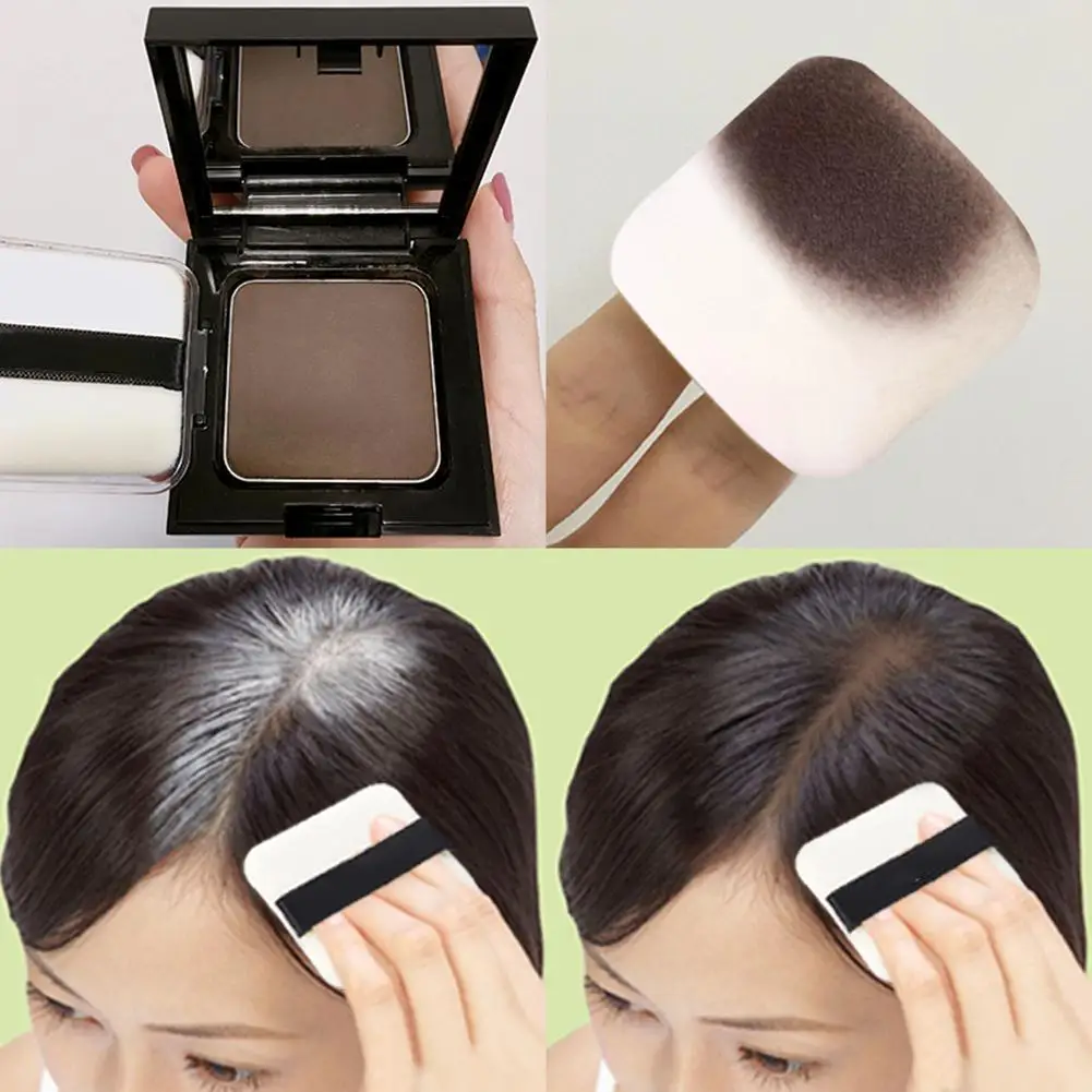 Hair powder Waterproof Hair Shadow Powder Puff Makeup Line Concealer Cover Powder For men and women