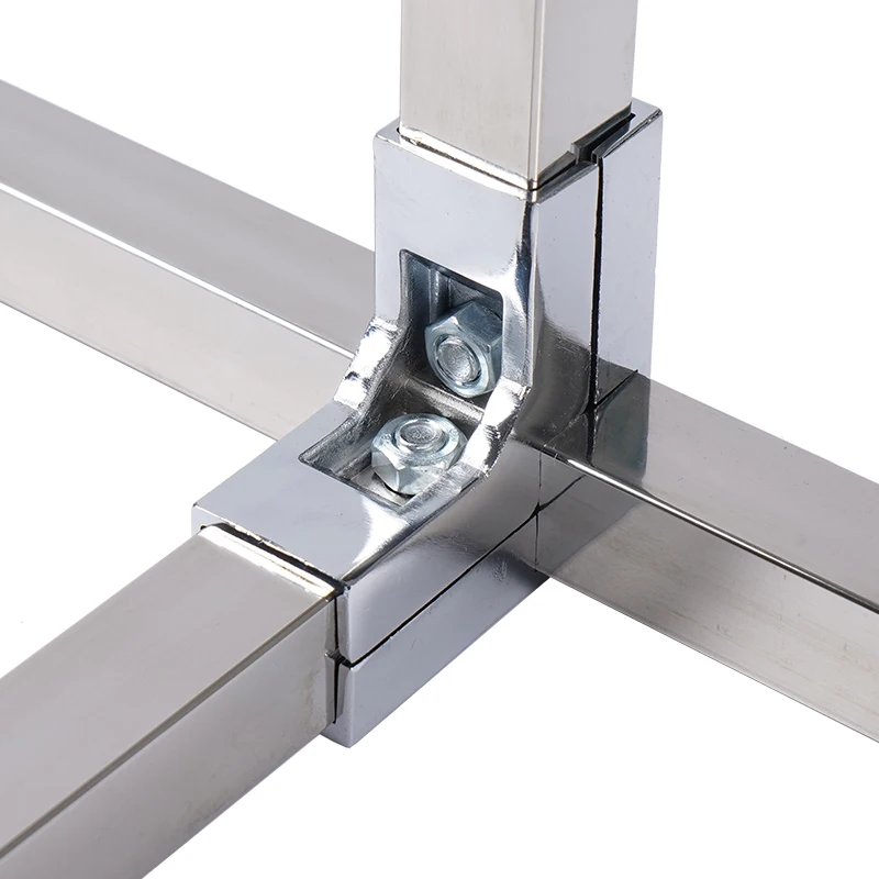 10 Pcs Stainless Steel 1" T Pipe Connector - Structural Fitting For 25.4mm Tube, Rail Clamp For Fence Or Shelving