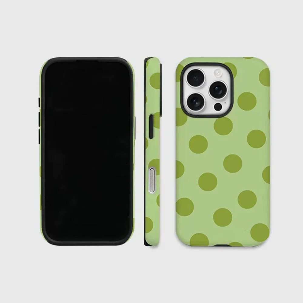 Luxury Retro Polka Dots Double-Layer Phone Case