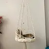 Hammock For Indoor Cat Boho Hammock Indoor Cats Swing Bed Pet Cat Beddings Comfortable With Removable Cushion For Balcony Study 2