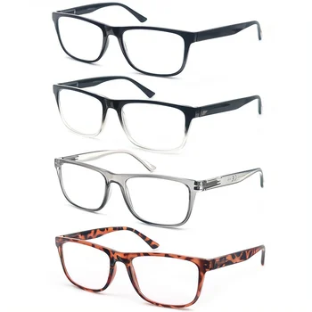 Reading Glasses Big Head Readers Women Large Eyeglasses Wide Square Read Glasses With Spring Clear Vision and Comfortable Glasses