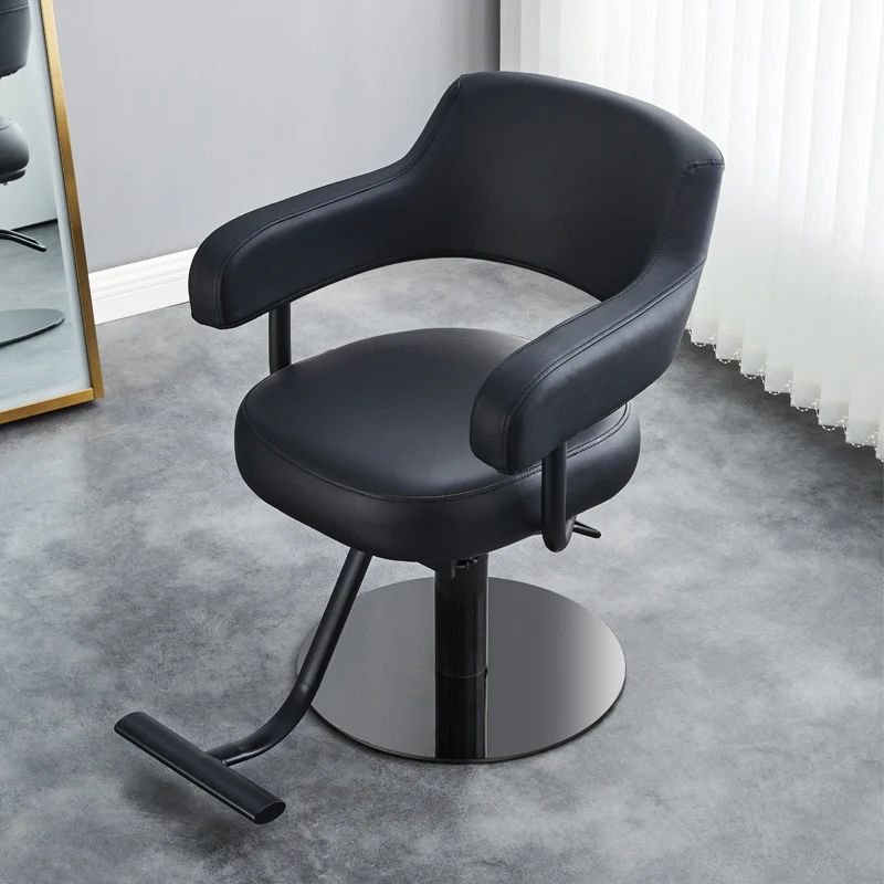 Desk Cutting Barber Chairs Makeup Lounge Stylist Wheel Dressing Barber Chairs Aesthetic Taburetes Con Ruedas Furniture WJ35XP