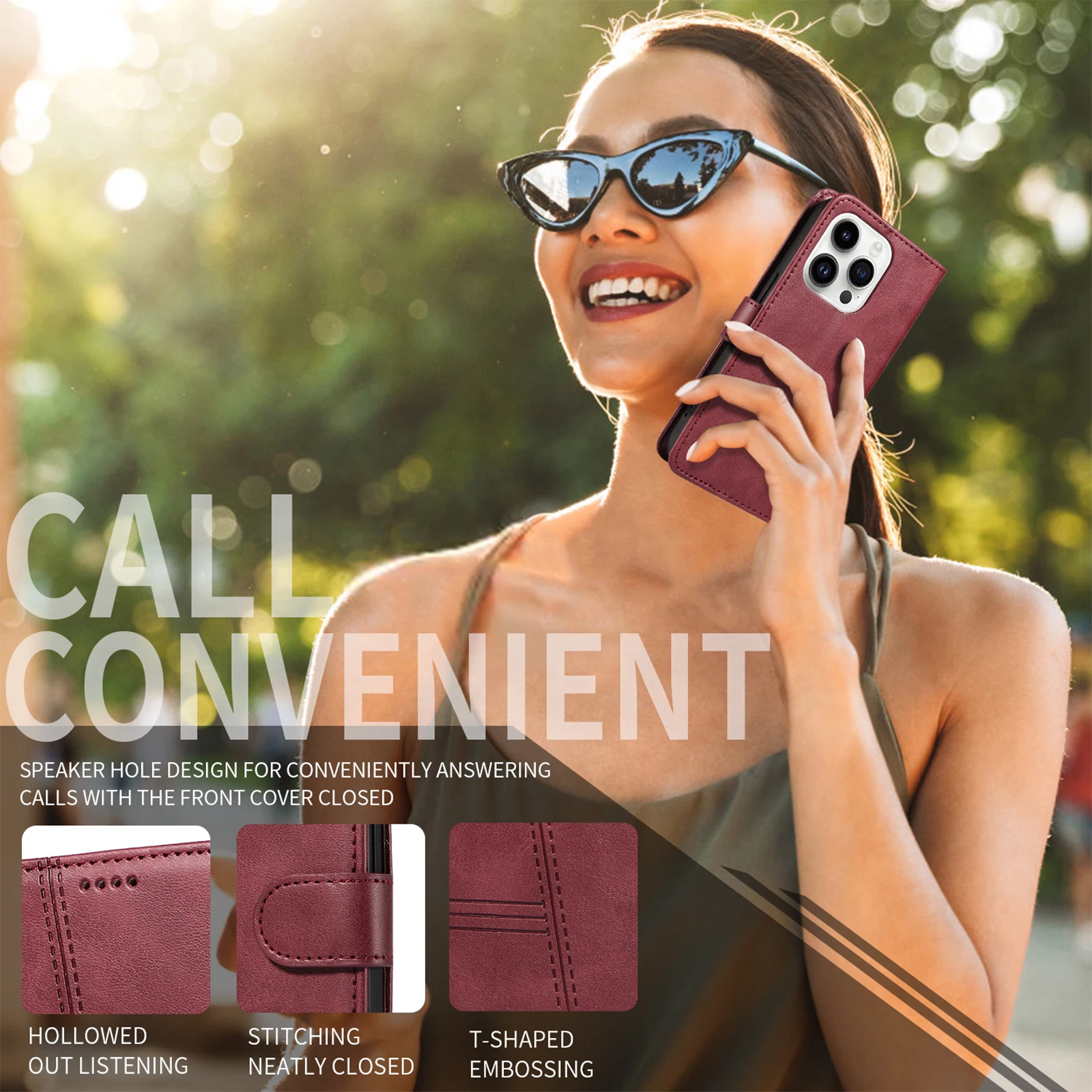 Magnetic Wallet Flip Leather Shockproof Phone Cover