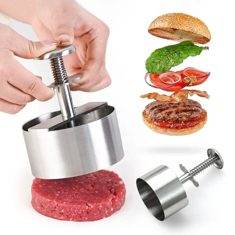 stainless steel meat pie, manual cake mold, meat Press,304 household circular Press pie