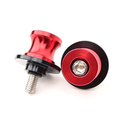 Enhanced Product Title: Premium CNC Motorcycle Swingarm Spools Slider Stand Screws - 6MM Bolts (No logo Red)