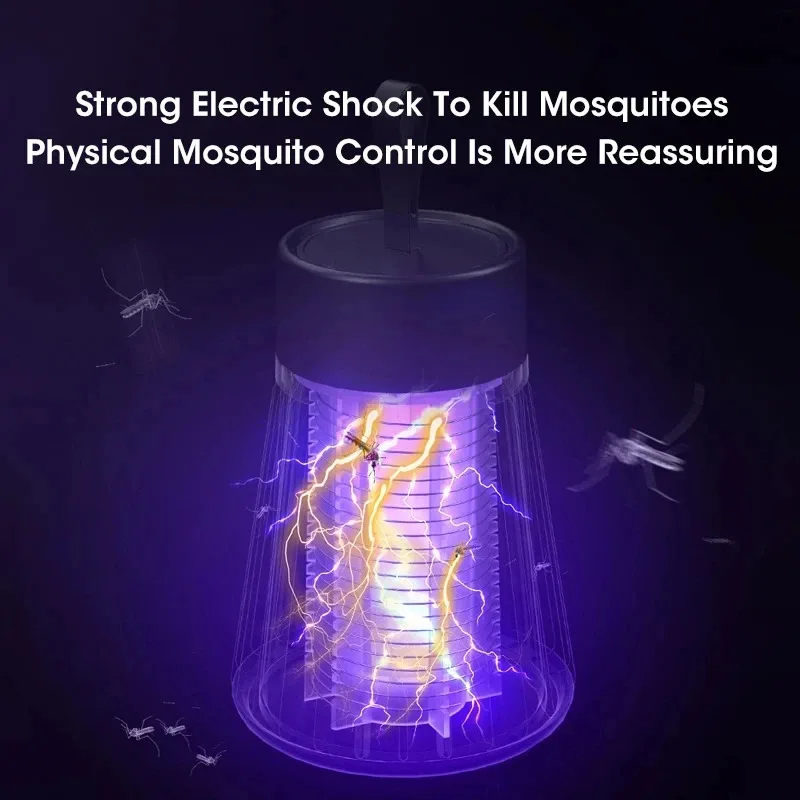 Electric Shock Mosquito Killer Lamp USB Fly Trap