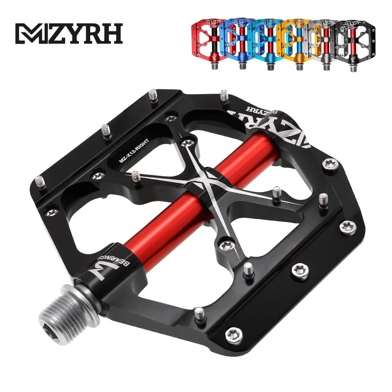 Mountain Bike Pedals 3 Bearings MTB Anti-slip Ultralight Aluminum Platform Cycling Accessories