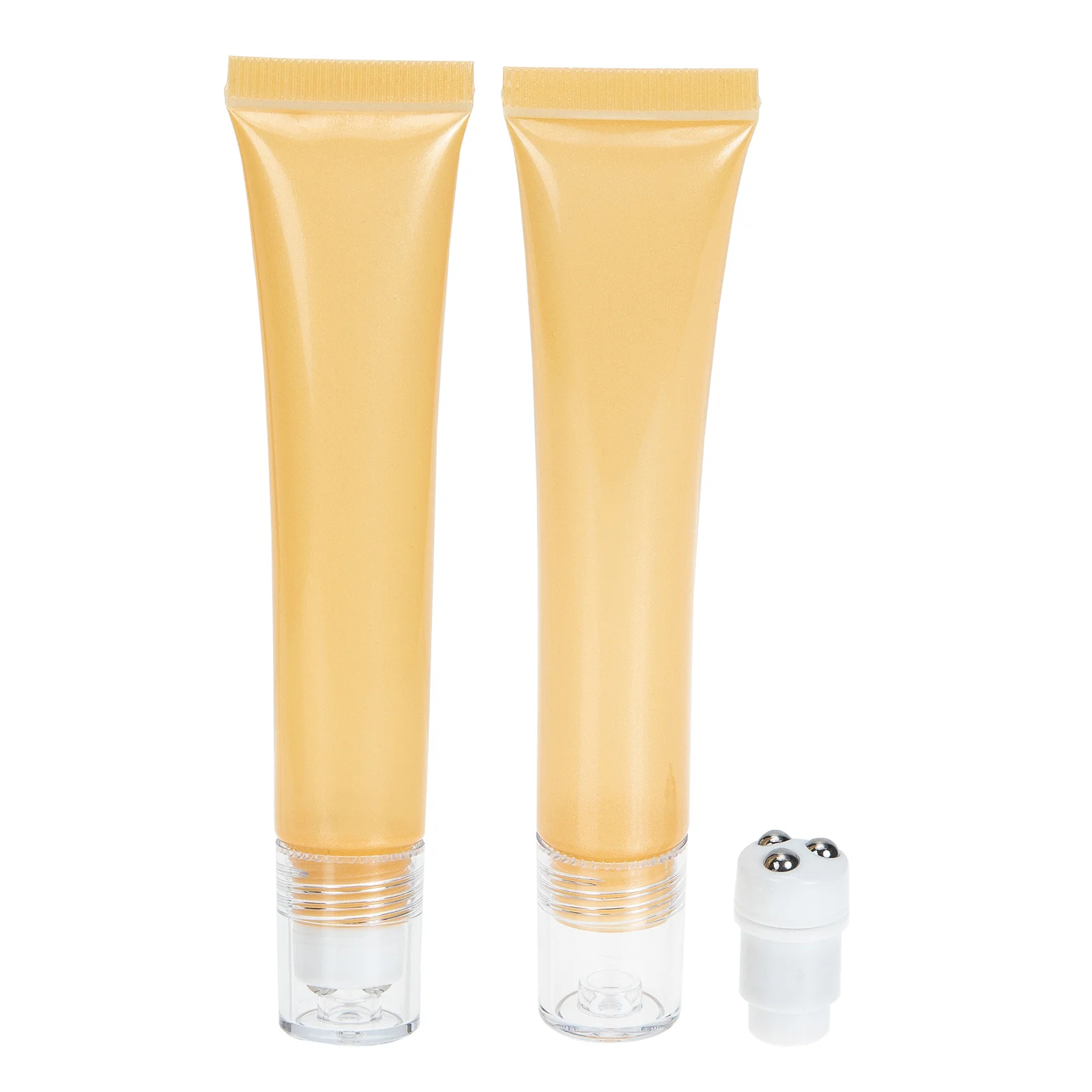 

Essential Oil Roller Tube 2Pcs Refillable Face Hand Squeeze Bottles Squeezable Perfume Vial Cosmetics Oil Tubes Eye Face Cream