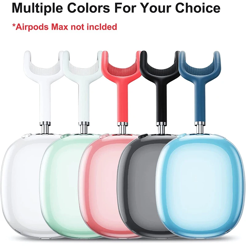 1Pc Cover Protettiva Per Airpods Max Custodia Per Auricolari Silicone Morbido Trasparente Per Airpods Max Accessori Per Cuffie