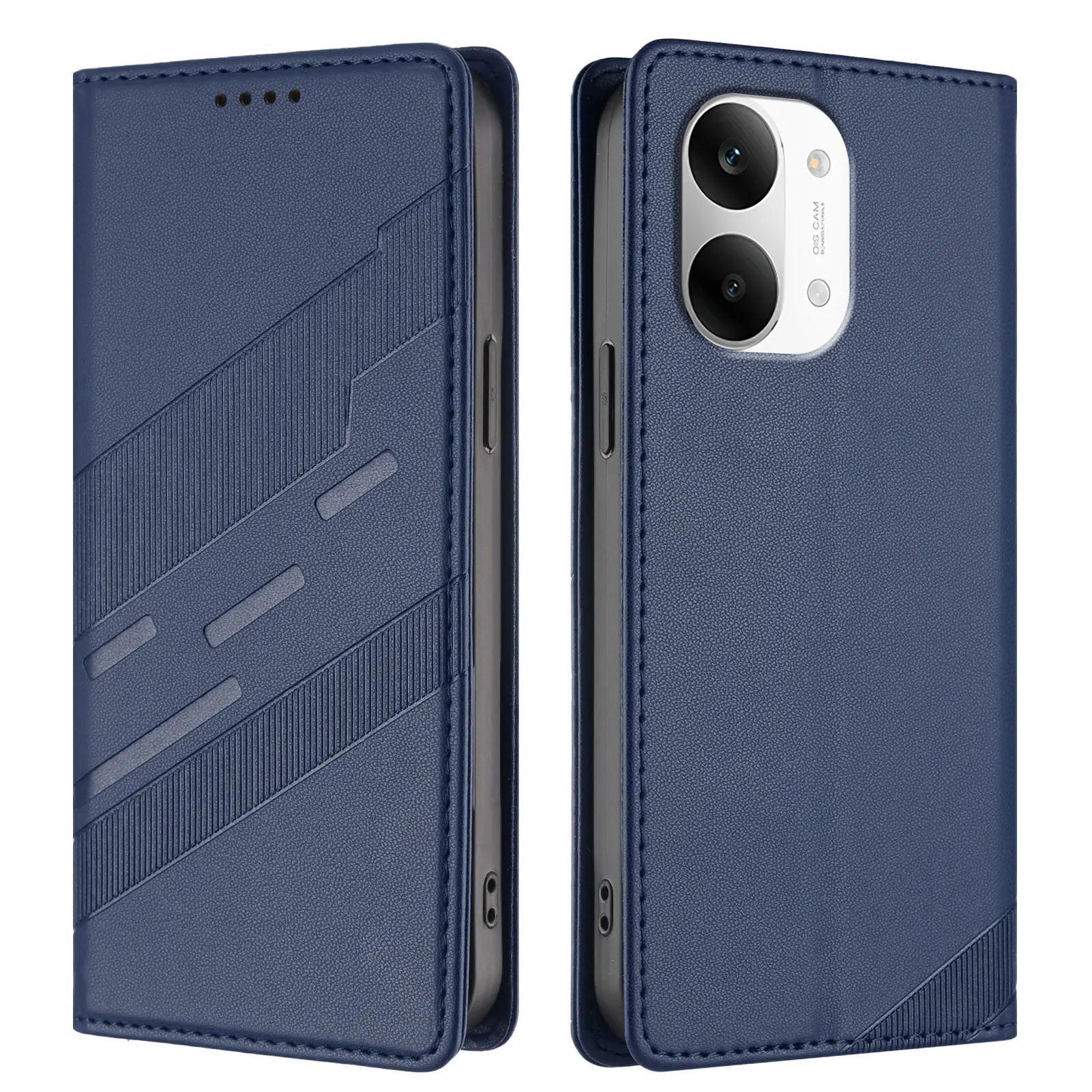 Luxury Leather Magnetic Book Cover Phone Case - Premium Design s