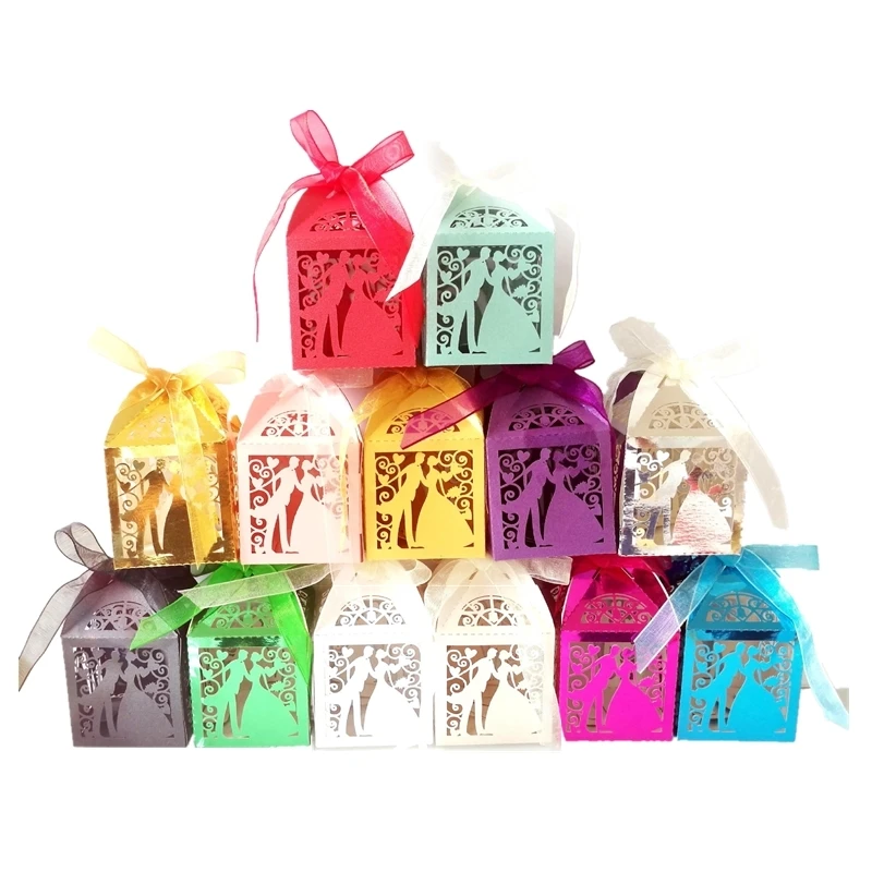 SET SCATOLINE PER CONFETTI MATRIMONIO SPOSA E SPOSO CONFETTATE Originali Nozze