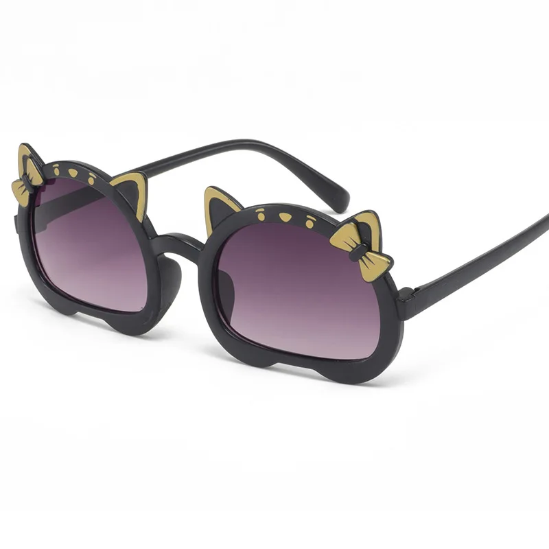 Children Cute Sunglasses Girls Summer Boys Cat Ears Animal Cartoon Sunglasses Lovely Vintage Sun Glasses UV Protection Eyewear