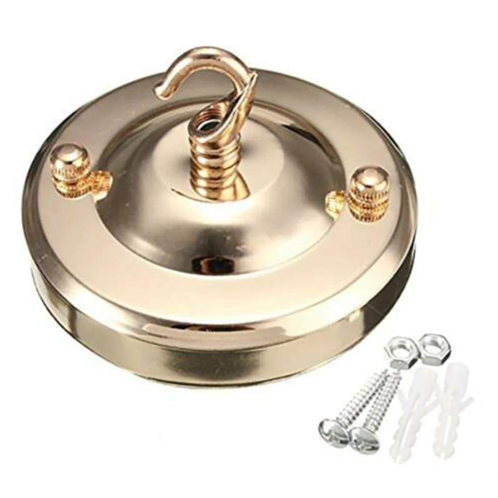 Ceiling Plate Holder Vintage Lamp Base Hook Plate Light Fitting Chandelier Decoration Hanger Pendant Lamp Parts
