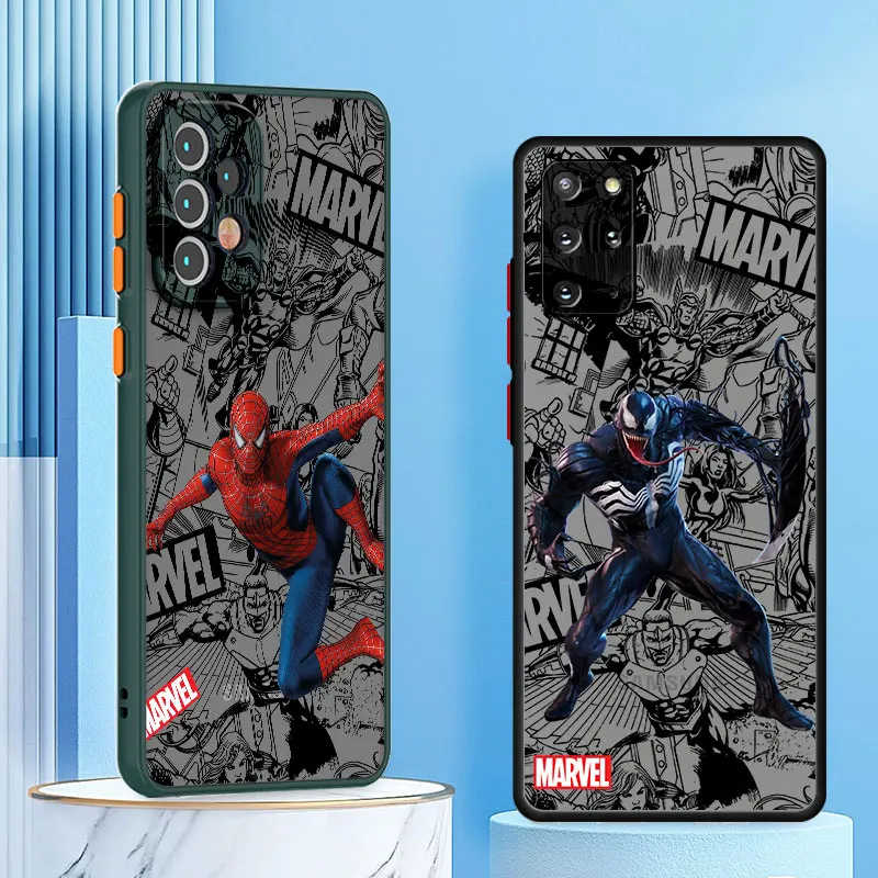 Custodia Marvel Spiderman Venom Per Samsung Galaxy A70 A02S A02 A04E A30 A20S A03 Core A10 A10S A51 A71 A70S A71 A50 Cover Rigida Per Pc